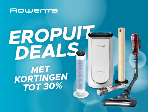Een frisse en opgeruimde start met Rowenta. Profiteer van kortingen van meer dan 30%